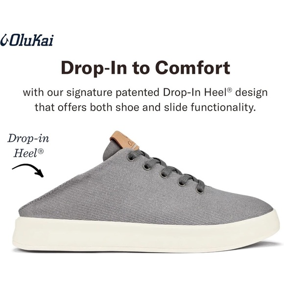 OluKai Women's Gray and Cream Sneakers size7.5 - Picture 14 of 15